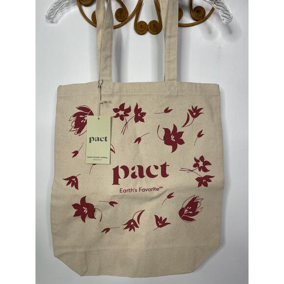 NEW pact floral canvas tote - Picture 3 of 4